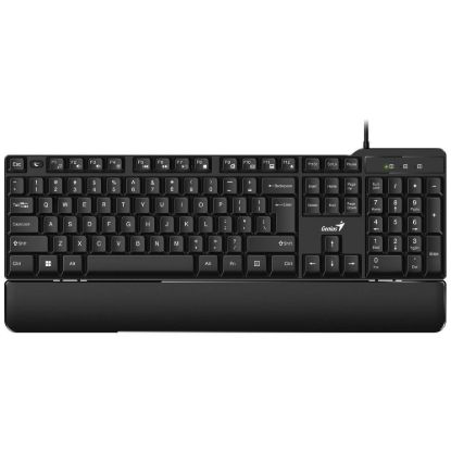 Obrázek GENIUS klávesnice KB- 100XP, Drátová, Ergo předložka, USB, CZ+SK layout