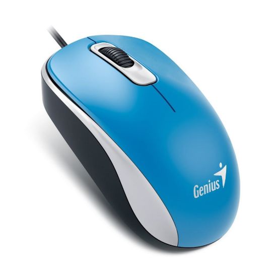 Obrázek GENIUS myš DX- 110, drátová, 1000 dpi, USB, modrá