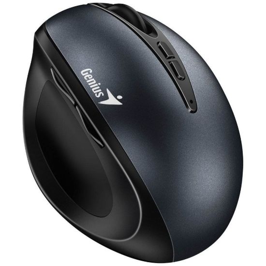 Obrázek GENIUS myš Ergo 8300S Iron Grey/ vertikální/ 1600 dpi/ bezdrátová/ 7tlačítek/ tichá/ kovově šedá