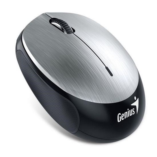 Obrázek GENIUS myš NX- 9000BT/ Bluetooth 4.0/ 1200 dpi/ bezdrátová/ dobíjecí baterie/ stříbrná
