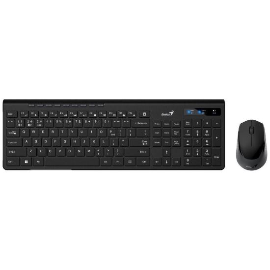 Obrázek GENIUS set klávesnice+myš SlimStar 8230, Bezdrátový set Bluetooth + 2, 4GHz, USB, CZ+SK layout, černá