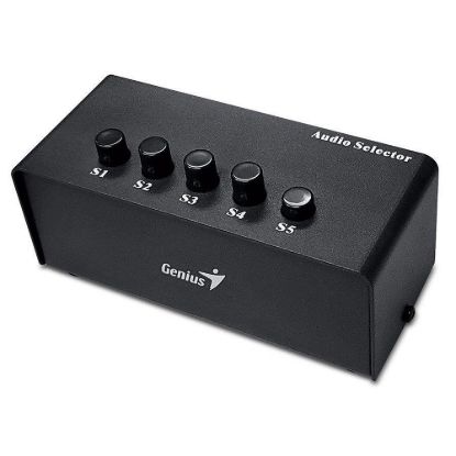 Obrázek GENIUS Stereo Switching Box, pro výběr zvukového výstupu až na 5 repro