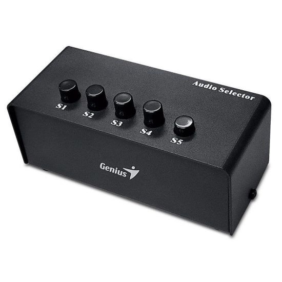 Obrázek GENIUS Stereo Switching Box, pro výběr zvukového výstupu až na 5 repro