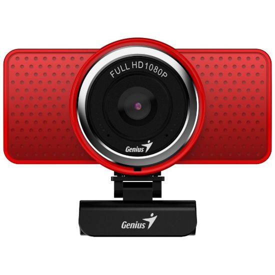 Obrázek GENIUS webkamera ECam 8000/ červená/ Full HD 1080P/ USB2.0/ mikrofon
