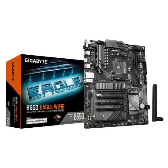 Obrázek GIGABYTE MB Sc AM4 B550 EAGLE WIFI6, AMD B550, 4xDDR4, 1xHDMI, WiFi
