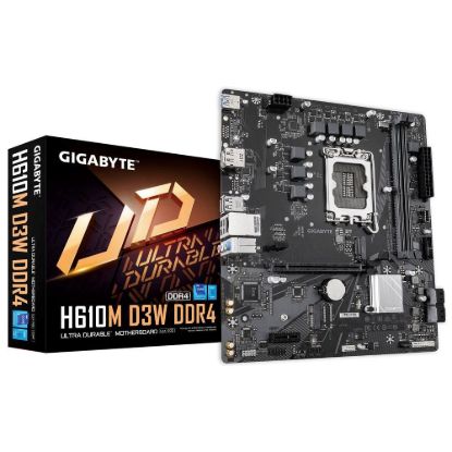Obrázek GIGABYTE MB Sc LGA1700 H610M D3 W, Intel H610, 2xDDR4, 1xDP, 1xHDMI, mATX