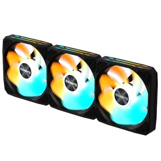 Obrázek GIGABYTE ventilátor EZ CHAIN RVS FAN 3- PACK, 3 x 120mm, černá