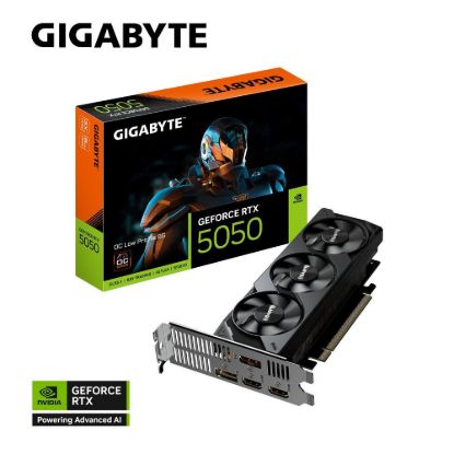 Obrázek GIGABYTE VGA NVIDIA GeForce RTX 5050 Low Profile OC 8G, 8G GDDR6, 2xDP, 2xHDMI