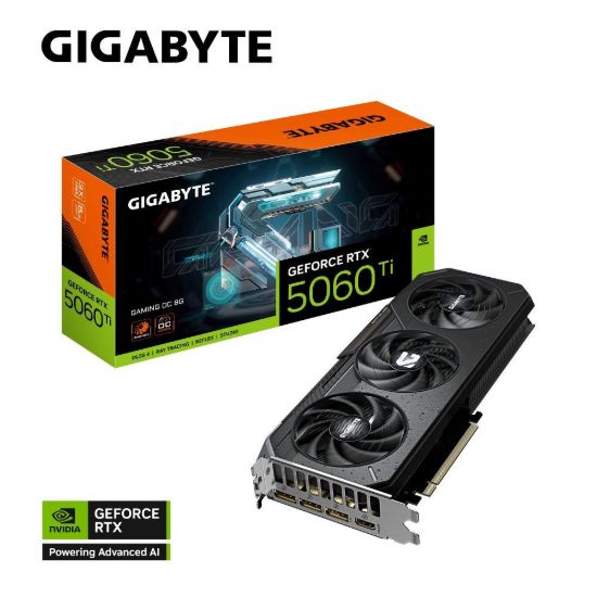 Obrázek GIGABYTE VGA NVIDIA GeForce RTX 5060 Ti GAMING OC 8G, 8G GDDR7, 3xDP, 1xHDMI