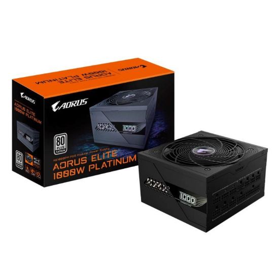 Obrázek GIGABYTE zdroj AE1000PM PG5, 1000 W, 80+ Platinum, 120mm fan, černá