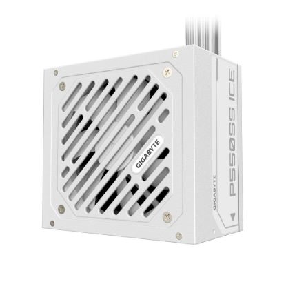 Obrázek GIGABYTE zdroj P550SS ICE, 550 W, 80+ Silver, 120mm, ATX 3.0, bílá