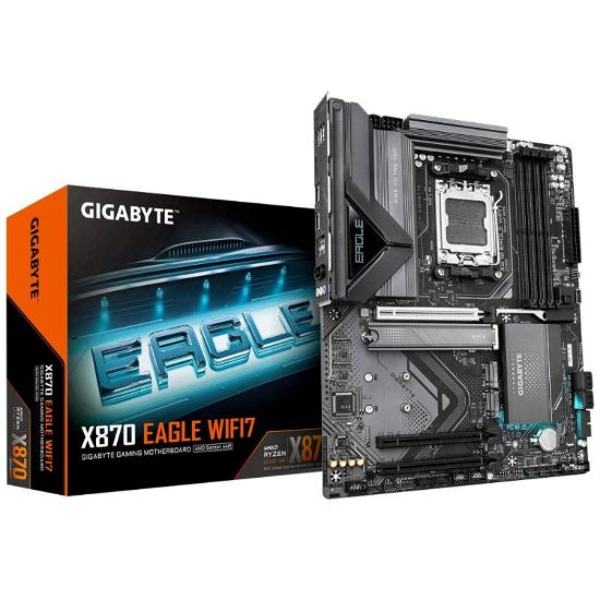 Obrázek GIGABYTE MB Sc AM5 X870 EAGLE WIFI7, AMD X870, 4xDDR5, 1xHDMI, 2xUSB4, WiFi