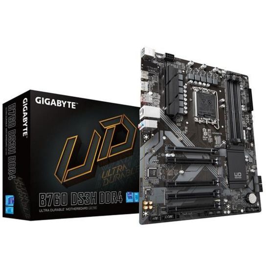Obrázek GIGABYTE MB Sc LGA1700 B760 DS3H DDR4, Intel B760, 4xDDR4, 1xDP, 1xHDMI