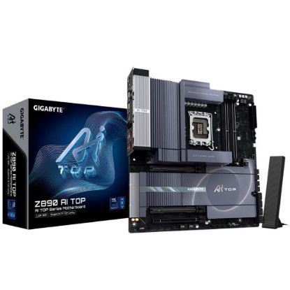 Obrázek GIGABYTE MB Sc LGA1851 Z890 AI TOP, Intel Z890, 4xDDR5, 3xThunderbolt, 1xHDMI, WI- FI, E- ATX
