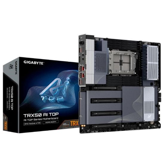 Obrázek GIGABYTE MB Sc sTR5 TRX50 AI TOP, AMD TRX50, 8xDDR5, WI- FI, E- ATX