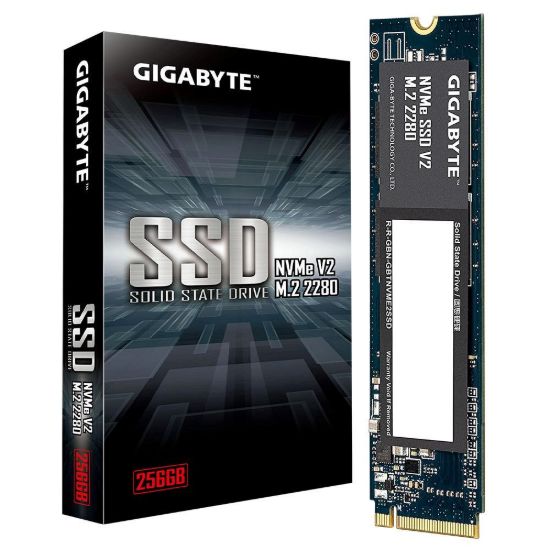 Obrázek GIGABYTE SSD NVMe V2 256 GB, PCIe Gen3 x 4, M.2 2280, (R: 3200MB/ s, W: 1200MB/ s)