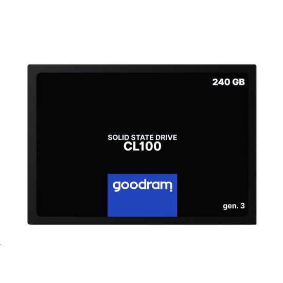 Obrázek GOODRAM SSD CL100 Gen.3 240 GB, SATA III, 2.5", (R: 520/ W: 400MB/ s)