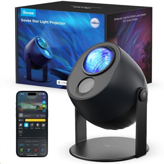 Obrázek Govee Galaxy Light Projector Pro Matter s reproduktorem