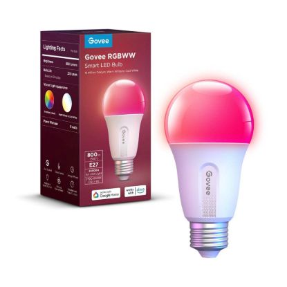 Obrázek Govee Smart žárovka RGBWW 9 W- 60 W 800lm E27 Long Life