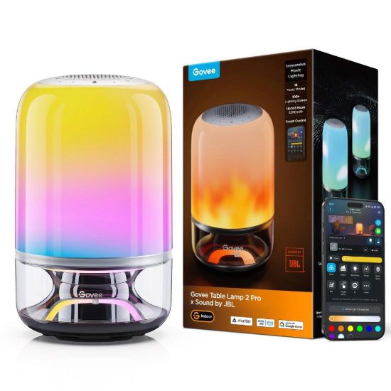 Obrázek Govee Table Lamp 2 RGBW Akumulátorová lampa s reproduktorem - zvuk od JBL