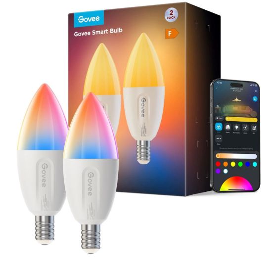 Obrázek Govee Smart žárovka RGBWW 5 W- 50 W 450lm E14 Long Life 2ks Matter