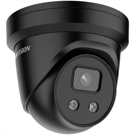 Obrázek Hikvision DS- 2CD2346G2- IU(2.8mm)(C)(BLACK), 4MPix IP Turret AcuSense kamera; IR 30m, IP67, mikrofon, černá