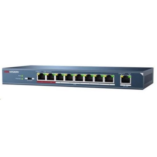 Obrázek HIKVISION DS- 3E0109P- E/ M(B), 9x 10/ 100Mbit, 8x 802.3at PoE typ A 30 W