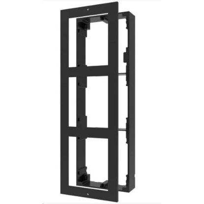 Obrázek Hikvision DS- KD- ACW3/ Black, 3- rámeček interkomu pro povrchovou montáž; černý