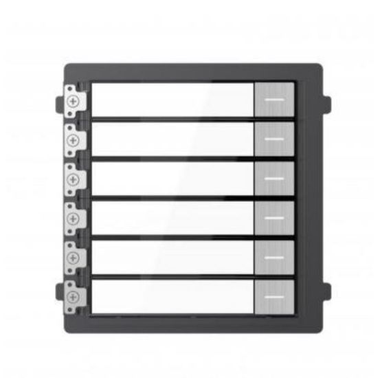 Obrázek HIKVISION DS- KD- KK/ S, Modul interkomu se 6 tlačítky; nerez