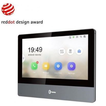 Obrázek HIKVISION DS- KH8350- TE1, 7" IP bytový dotykový monitor; PoE