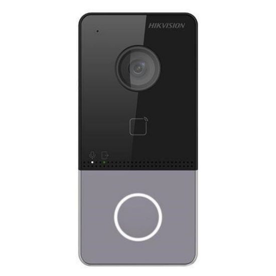 Obrázek HIKVISION DS- KV6113- WPE1(C), IP dveřní interkom, 1- tlač., plast, čtečka karet, 2MPx kamera, WiFi