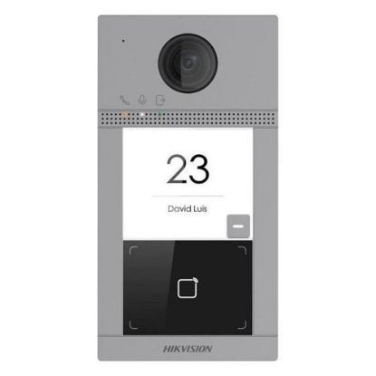 Obrázek Hikvision DS- KV8113- WME1(C), IP dveřní interkom 1- tlač., čtečka karet, 2MPx kamera, WiFi