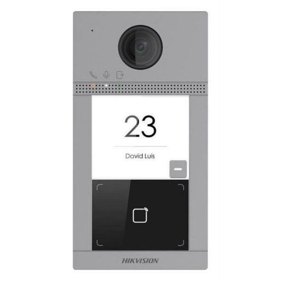Obrázek Hikvision DS- KV8113- WME1(C), IP dveřní interkom 1- tlač., čtečka karet, 2MPx kamera, WiFi