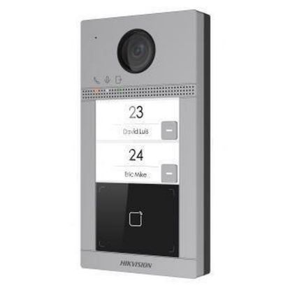 Obrázek HIKVISION DS- KV8213- WME1(B)/ Surface, IP dveřní interkom, 2- tlačítkový, čtečka karet, 2MPx kamera, WiFi