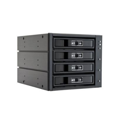Obrázek CHIEFTEC SATA/ SAS Backplane CBP- 3141SAS, 3 x 5.25" bays for 4 SAS/ S- ATA HDDs, Hot- Swap, full aluminium