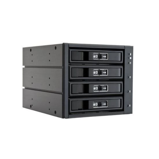 Obrázek CHIEFTEC SATA/ SAS Backplane CBP- 3141SAS, 3 x 5.25" bays for 4 SAS/ S- ATA HDDs, Hot- Swap, full aluminium