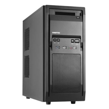 Obrázek CHIEFTEC skříň Libra Series/ Miditower, LF- 02B- OP, Black, USB 3.0, bez zdroje