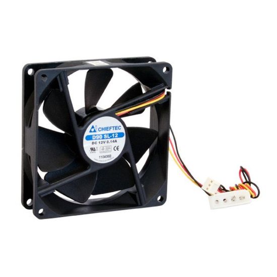 Obrázek CHIEFTEC větrák AF- 0925S, 92 x 92x25 mm Sleeve Fan, with 3/ 4pin connector