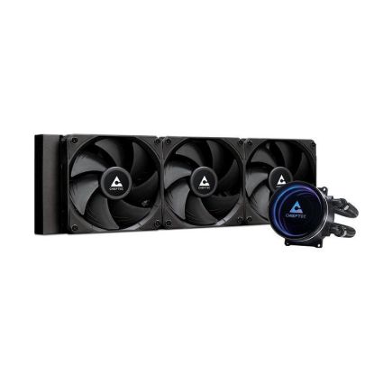 Obrázek CHIEFTEC vodní chlazení CPU Iceberg 360 Dark, 3 x 120mm, ARGB vodní blok, LGA1851, AM5, černá