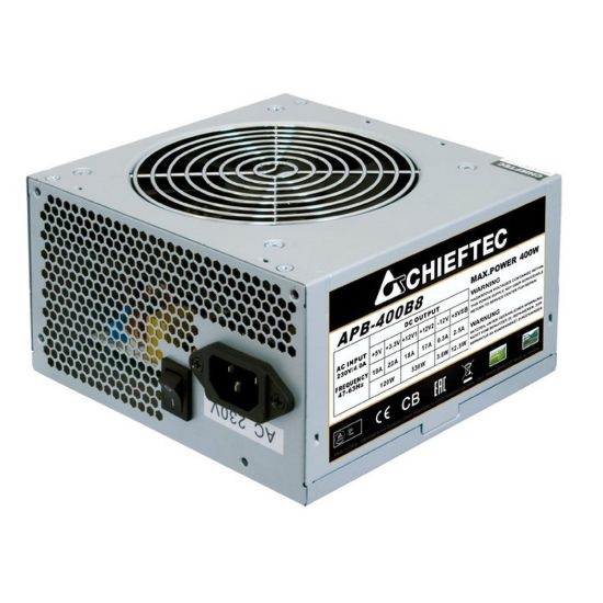 Obrázek CHIEFTEC zdroj Value, APB- 500B8, 500 W, ATX- 12V V.2.3 , PS- 2 type with 12cm Fan, Active PFC, 230V