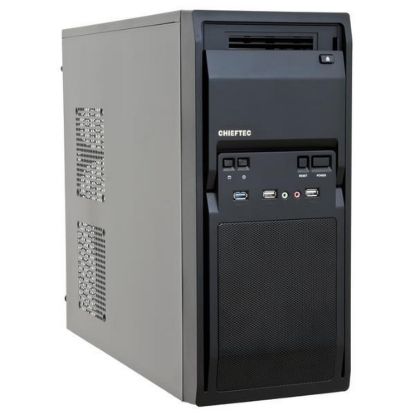Obrázek CHIEFTEC skříň Libra Series/ Miditower, LG- 01B- OP, Black, USB 3.0, bez zdroje