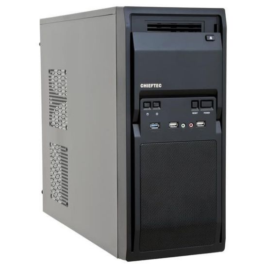 Obrázek CHIEFTEC skříň Libra Series/ Miditower, LG- 01B- OP, Black, USB 3.0, bez zdroje
