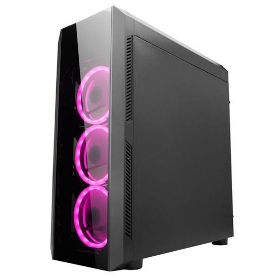 Obrázek CHIEFTEC skříň Miditower Gaming SCORPION II Black, 2 x USB 3.0/ 1x USB 2.0, bez zdroje