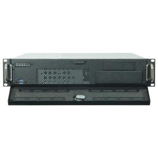 Obrázek CHIEFTEC skříň Rackmount 2U UNC- 210, mATX, half height PCI slots, Black, zdroj PSF- 400B (400 W)