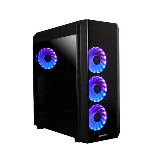 Obrázek CHIEFTEC skříň SCORPION 3, ATX, 1x USB- C 3.2, 2x USB 3.1, 4x 120mm ARGB Fan, ARGB Hub, černá