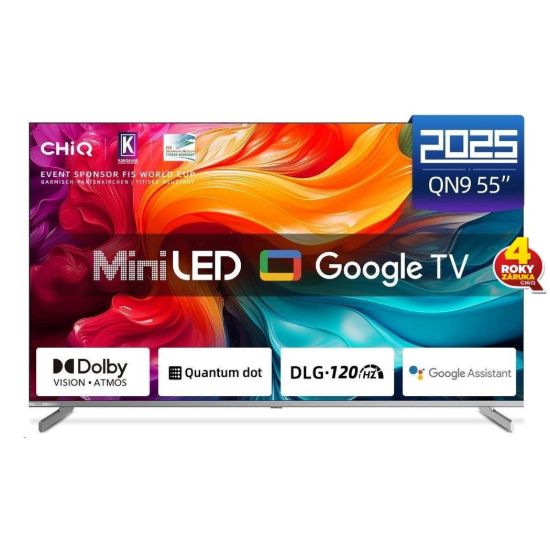 Obrázek CHiQ M55QA9 TV 55", UHD MiniLED Google TV DLG 120 Hz