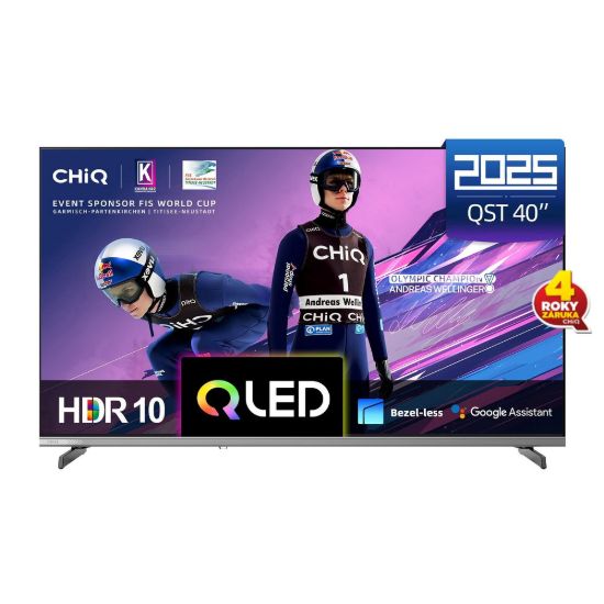 Obrázek CHiQ L40QST TV 40", QLED, Full HD, Google TV, Frameless, Dolby Audio, dbx- tv, HDR 10