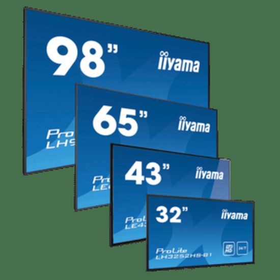 Obrázek iiyama ProLite LH6560UHS- B2AG, 24/ 7, 164cm (64, 6''), 4K, USB, RS232, Ethernet, Wi- Fi, Android, kit (RS232), black