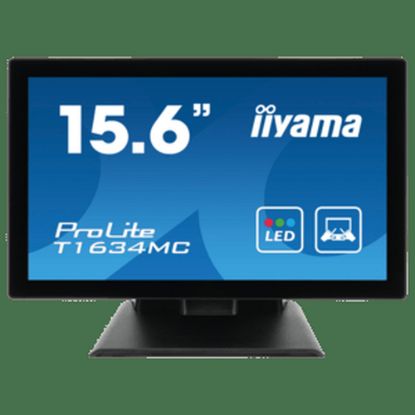 Obrázek iiyama ProLite T16XX, 39.6 cm (15, 6''), Projected Capacitive, 10 TP, Full HD, USB, kit (USB), black