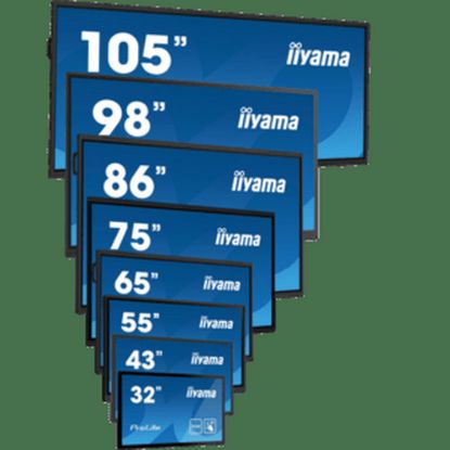 Obrázek iiyama ProLite TF5539AS- B1AG, 24/ 7, 138.6cm (54.6''), Projected Capacitive, 4K, USB, RS232, Ethernet, Android, kit…